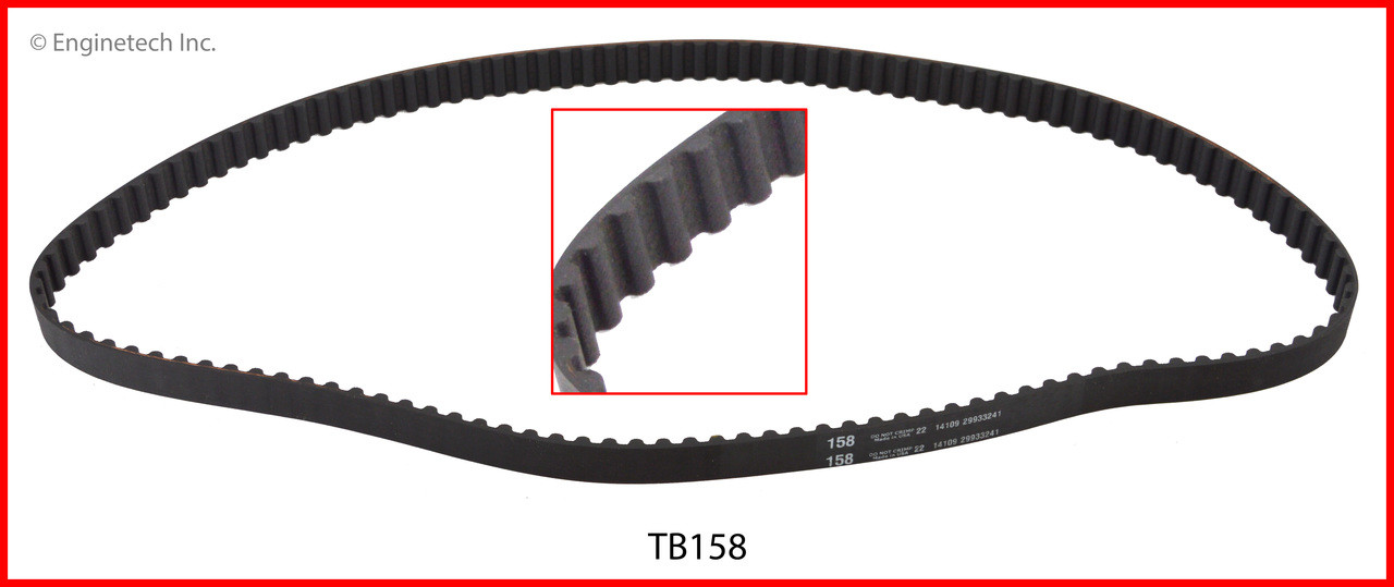Timing Belt - 1985 Mitsubishi Tredia 1.8L (TB158.B17)