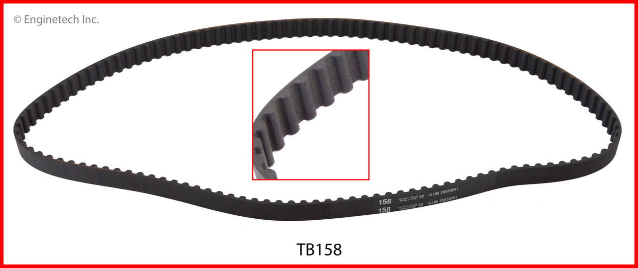 Timing Belt - 1985 Mitsubishi Tredia 2.0L (TB158.B18)