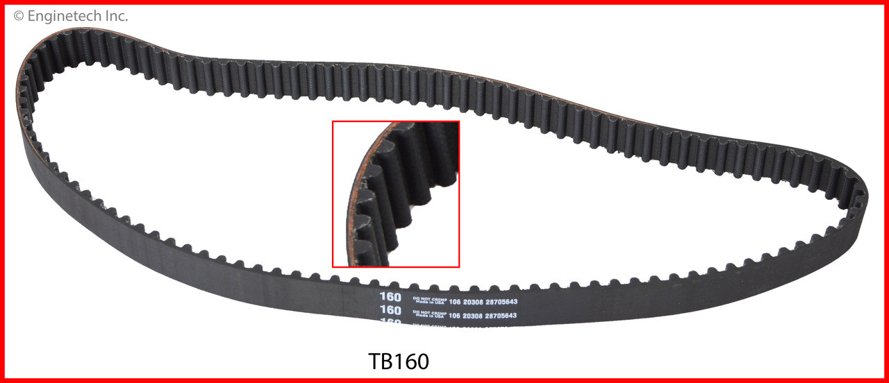 Timing Belt - 1985 Honda Prelude 1.8L (TB160.A4) Timing Belt - 1985 Honda Prelude 1.8L (TB160.A4)
