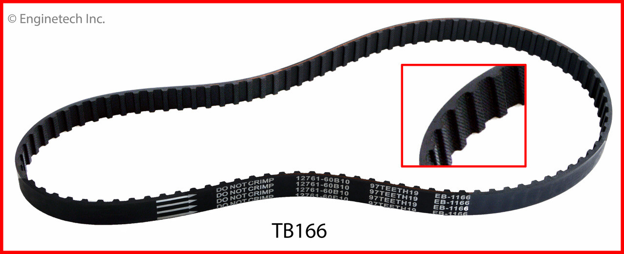 Timing Belt - 1989 Geo Metro 1.0L (TB166.A1)