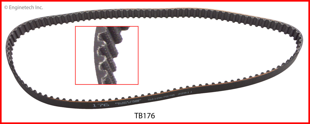 Timing Belt - 1986 Toyota MR2 1.6L (TB176.A4)