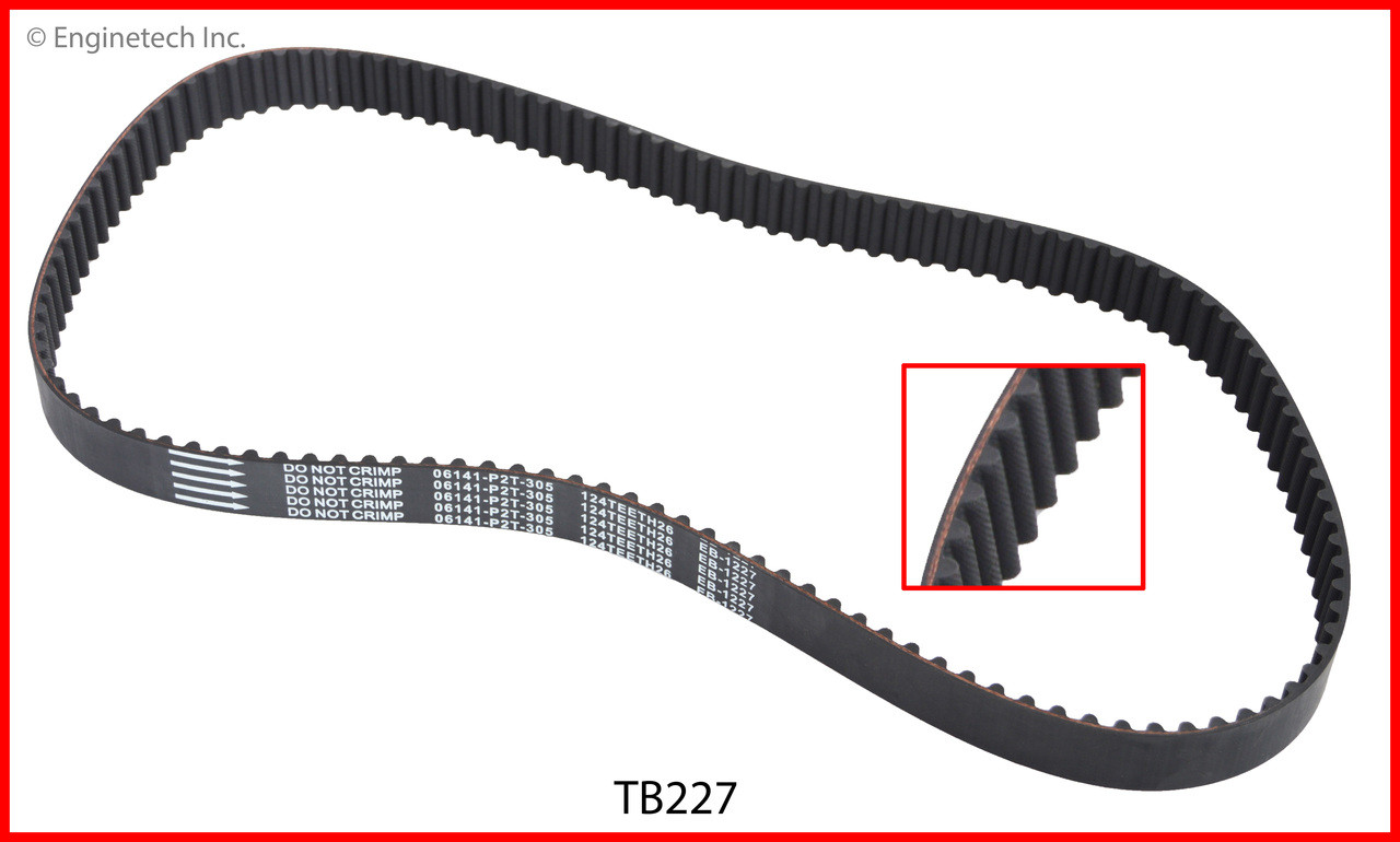 Timing Belt - 1993 Acura Integra 1.7L (TB227.A2) Timing Belt - 1993 Acura Integra 1.7L (TB227.A2)