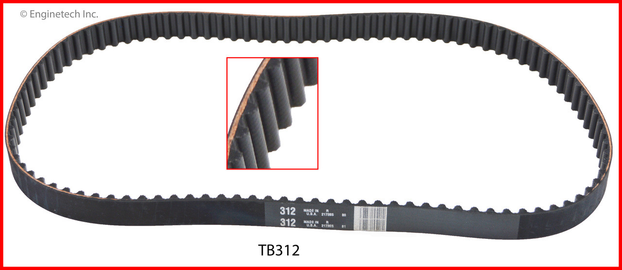 Timing Belt - 2003 Honda Civic 1.7L (TB312.B13)