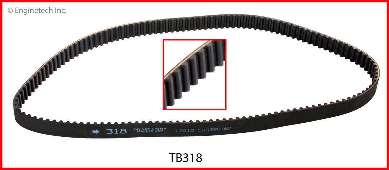 Timing Belt - 2001 Kia Rio 1.5L (TB318.A1)