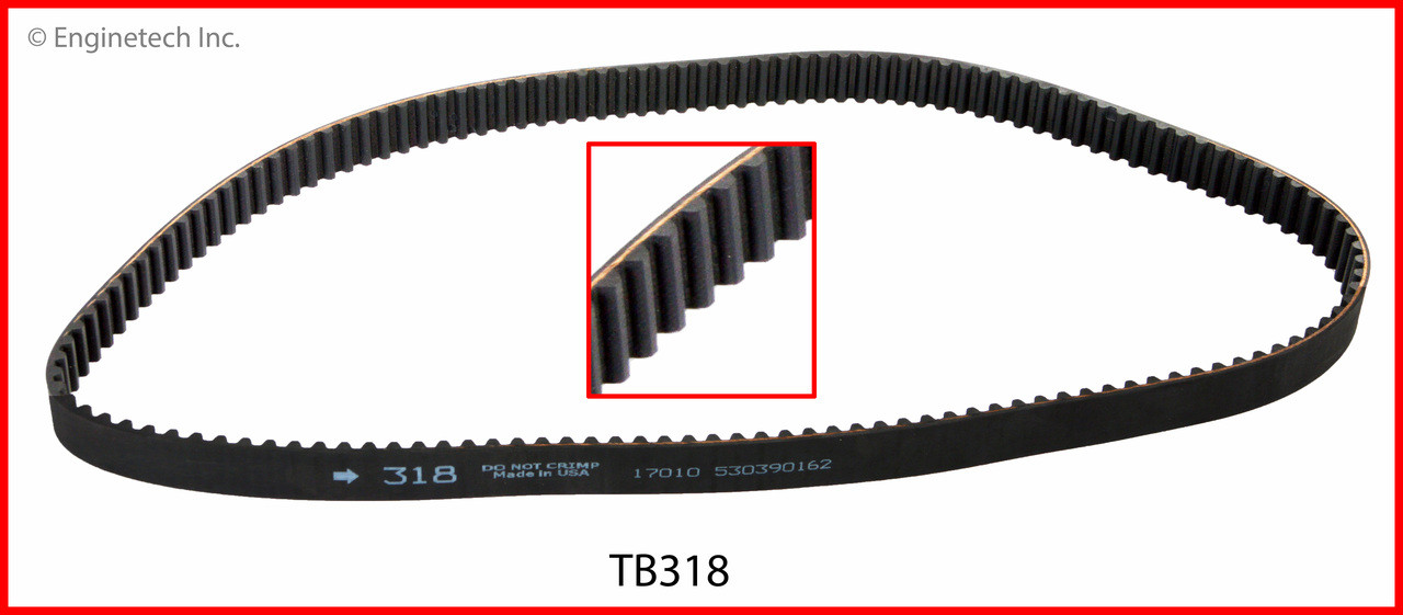 Timing Belt - 2004 Kia Rio 1.6L (TB318.A4)