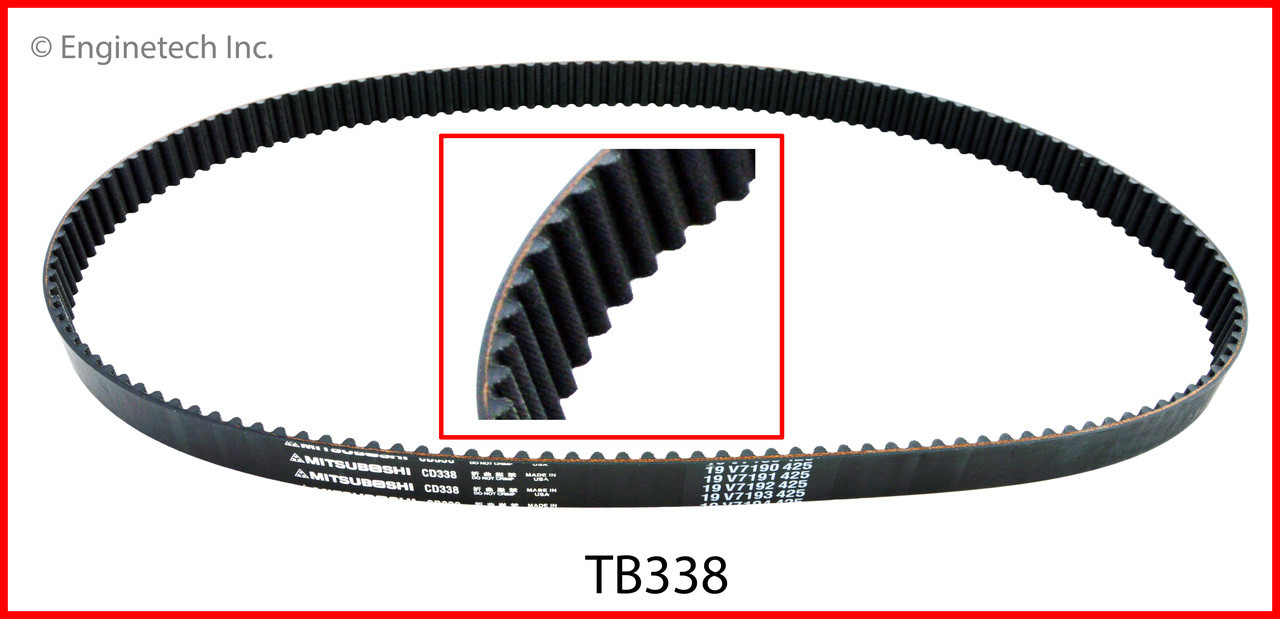 Timing Belt - 2009 Chevrolet Aveo 1.6L (TB338.A3)