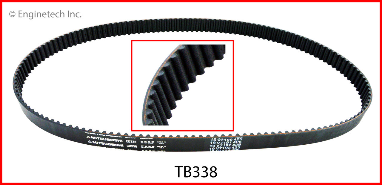 Timing Belt - 2009 Pontiac G3 Wave 1.6L (TB338.A6)