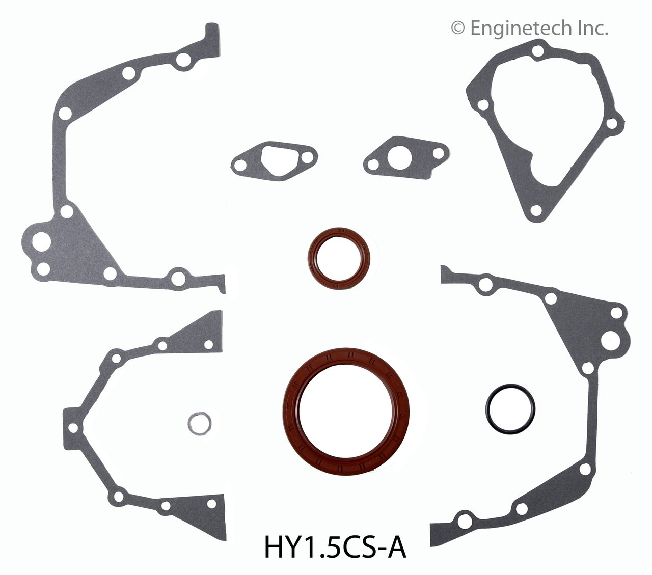 1996 Hyundai Accent 1.5L Engine Lower Gasket Set HY1.5CS-A -8