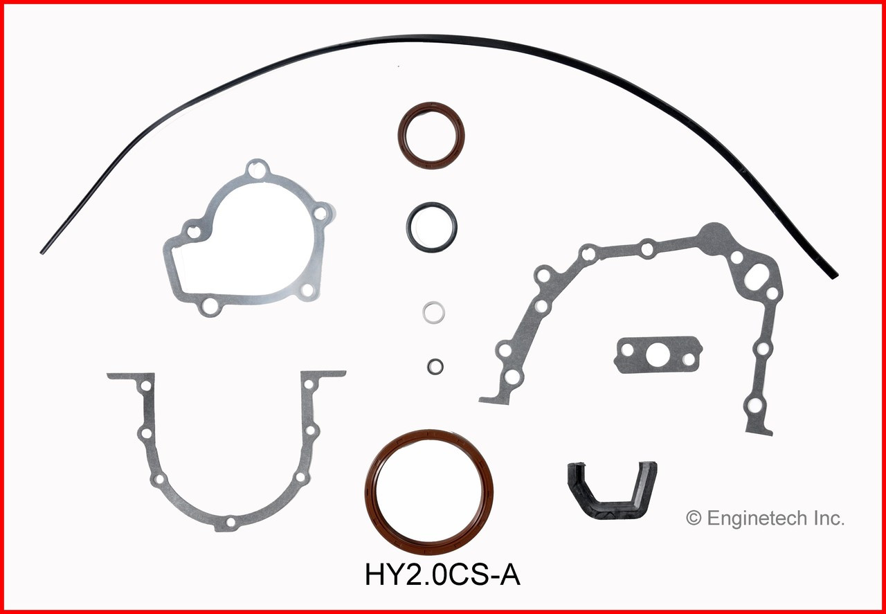 2001 Hyundai Elantra 2.0L Engine Lower Gasket Set HY2.0CS-A -9