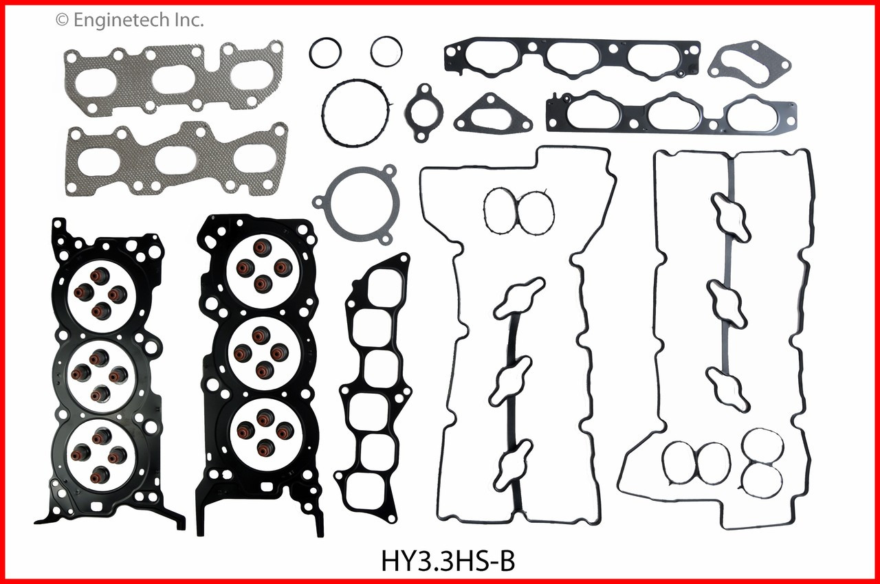 2008 Kia Sorento 3.3L Engine Cylinder Head Gasket Set HY3.3HS-B -7