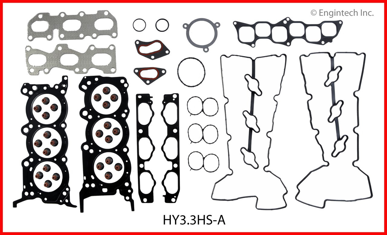 2007 Hyundai Azera 3.3L Engine Gasket Set HY3.3K-1 -2