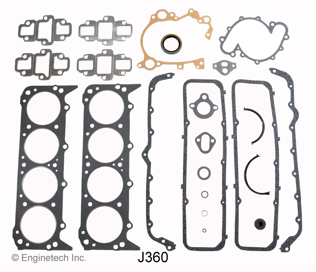 1987 Jeep J10 5.9L Engine Gasket Set J360 -250