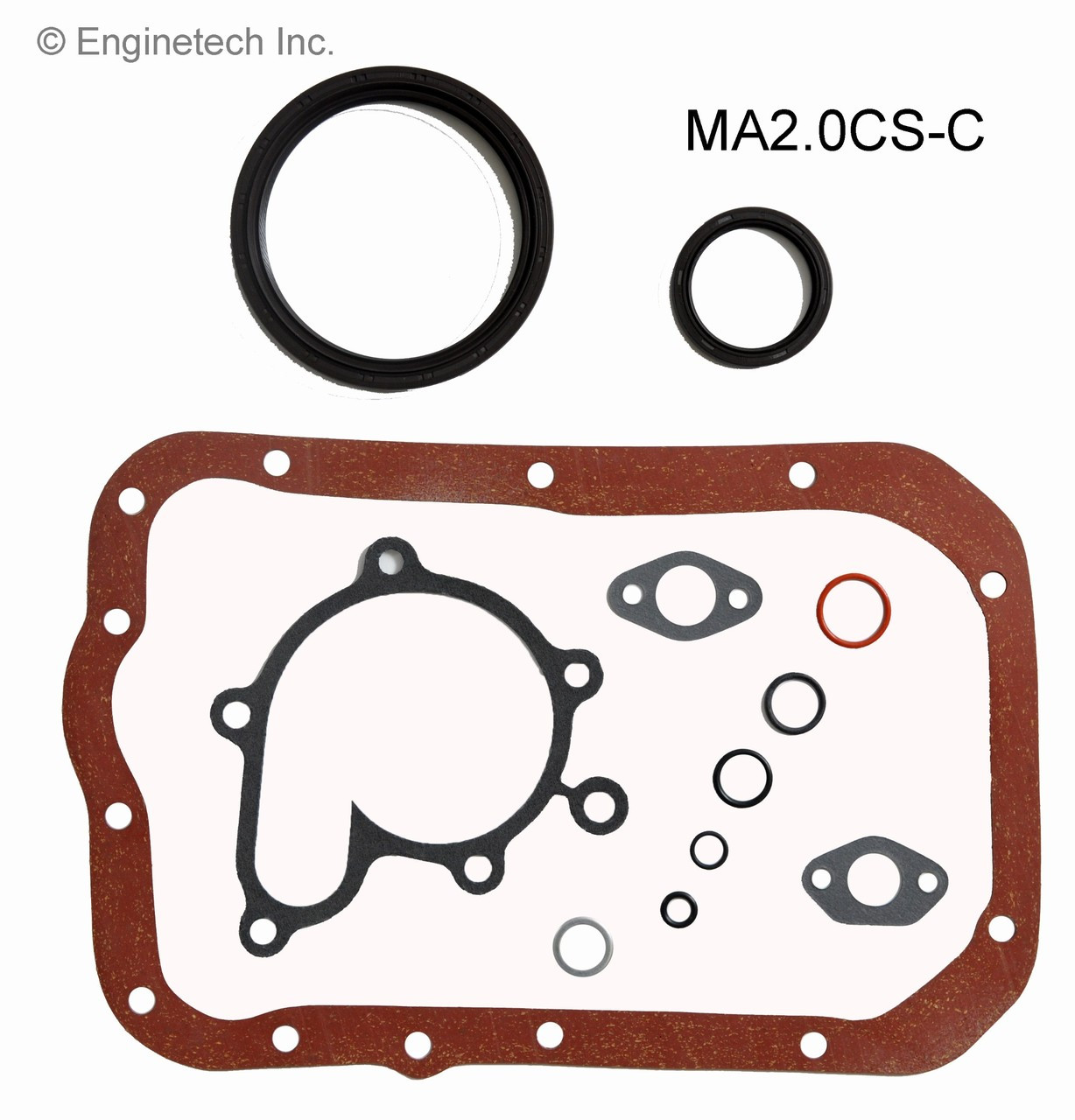 1995 Mazda MX-6 2.0L Engine Lower Gasket Set MA2.0CS-C -9