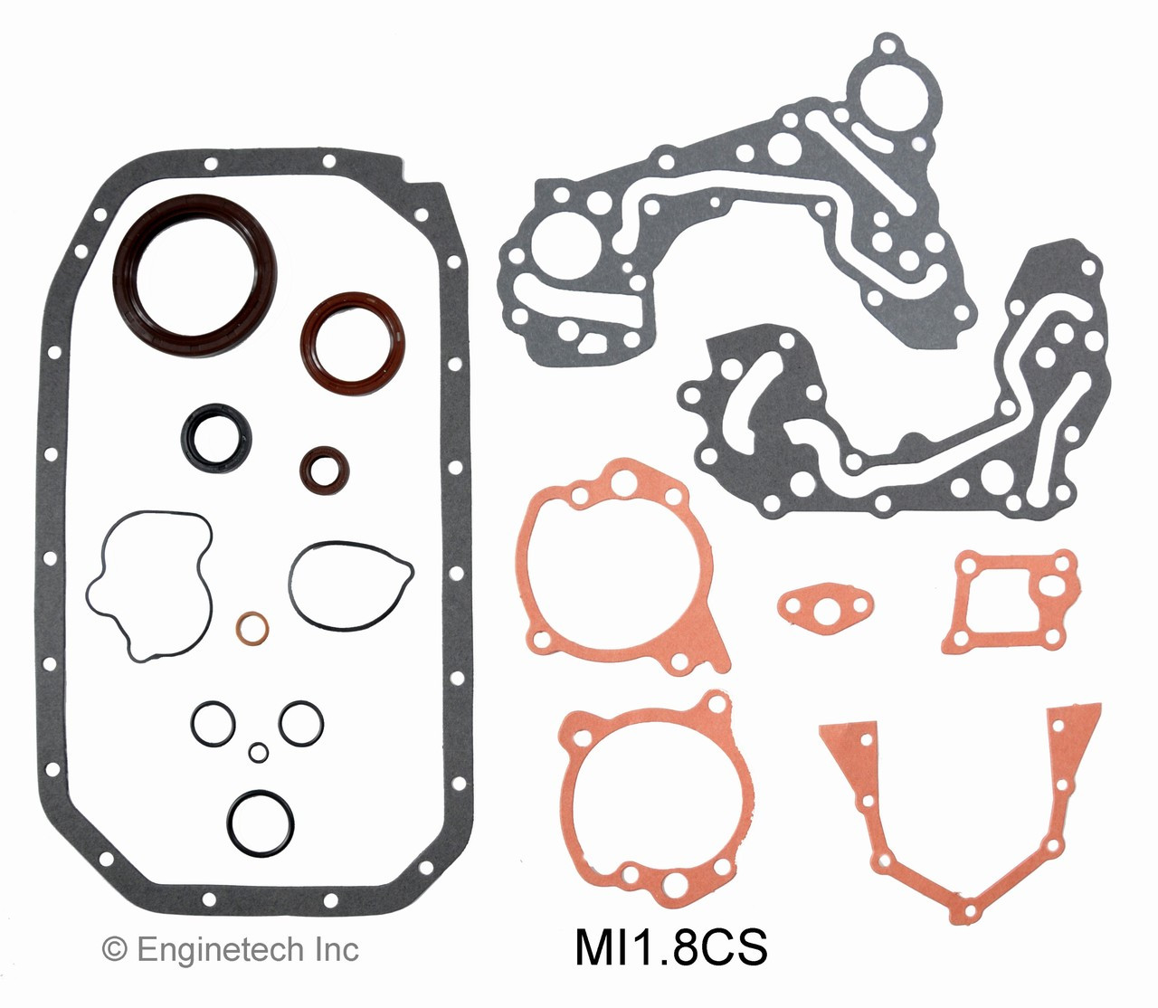 1991 Plymouth Laser 1.8L Engine Lower Gasket Set MI1.8CS -4