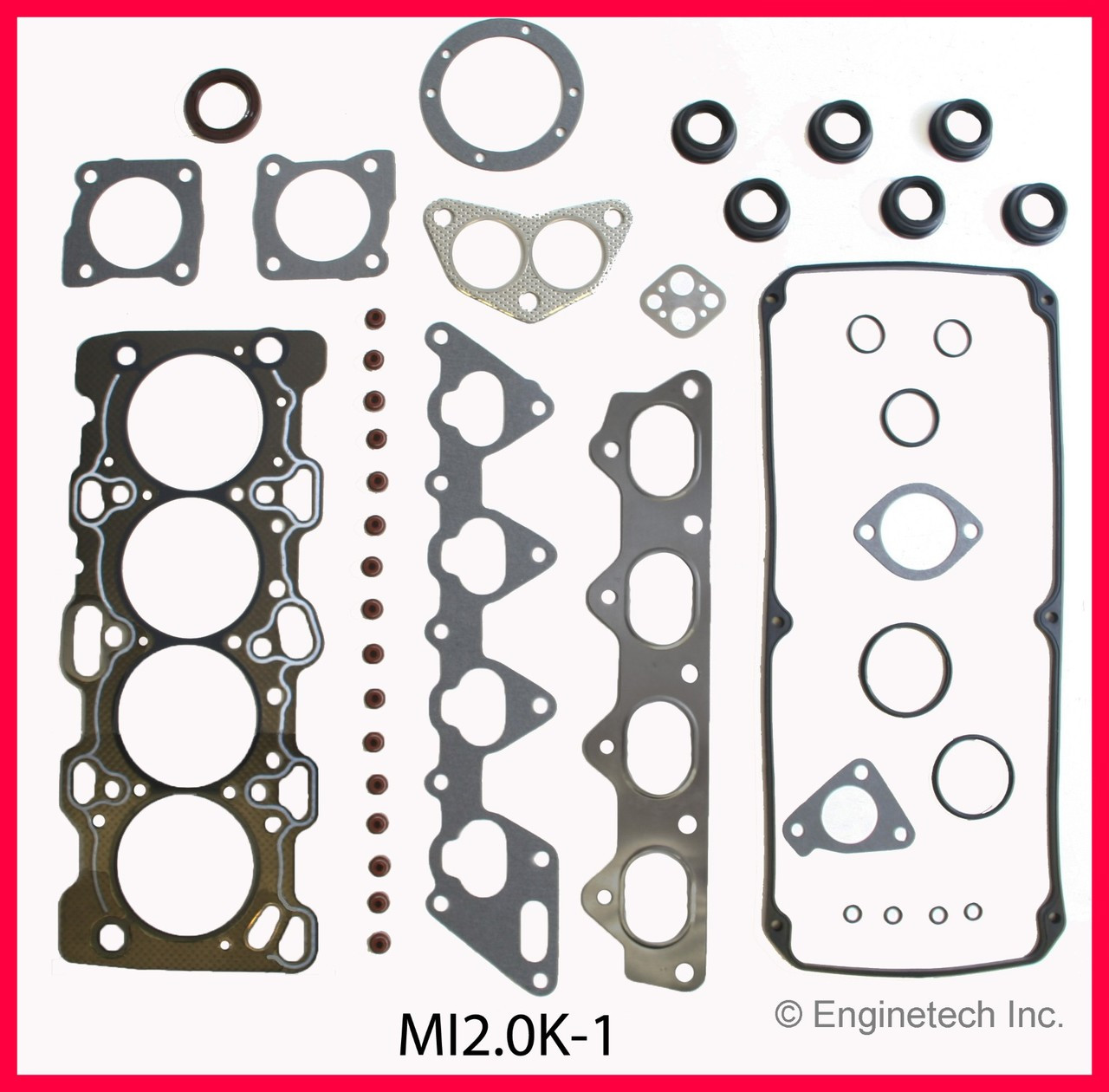 1993 Mitsubishi Galant 2.0L Engine Gasket Set MI2.0K-1 -3