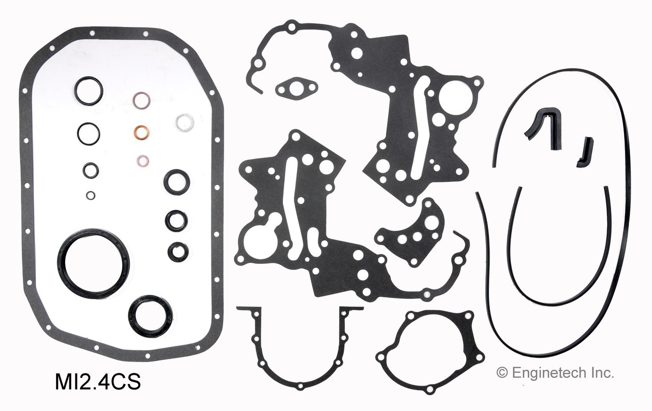 1987 Mitsubishi Van 2.4L Engine Lower Gasket Set MI2.4CS -4