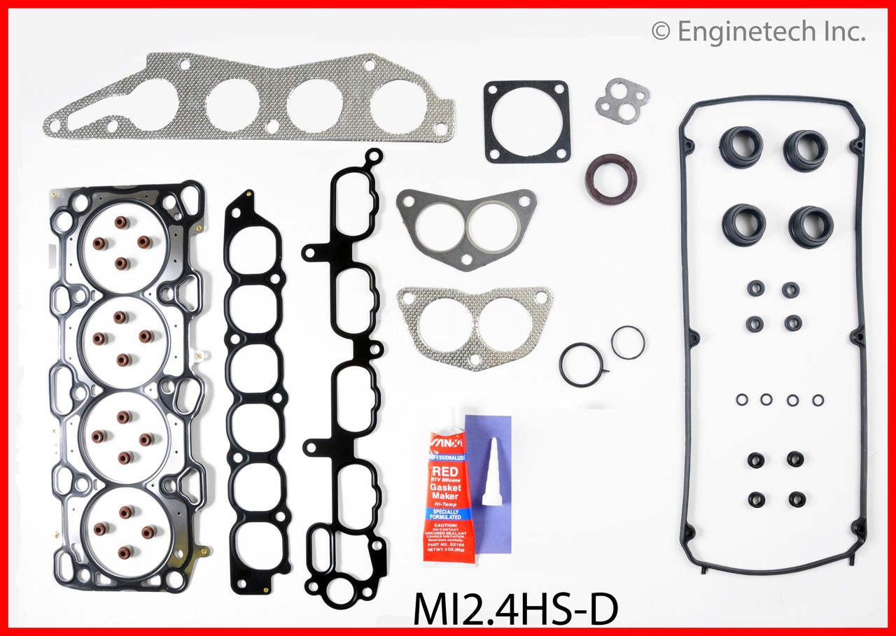 2004 Mitsubishi Lancer 2.4L Engine Cylinder Head Gasket Set MI2.4HS-D -3