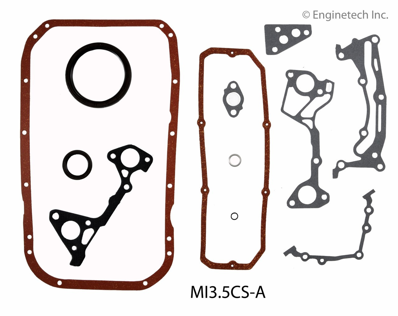 1997 Mitsubishi 3000GT 3.0L Engine Lower Gasket Set MI3.5CS-A -33