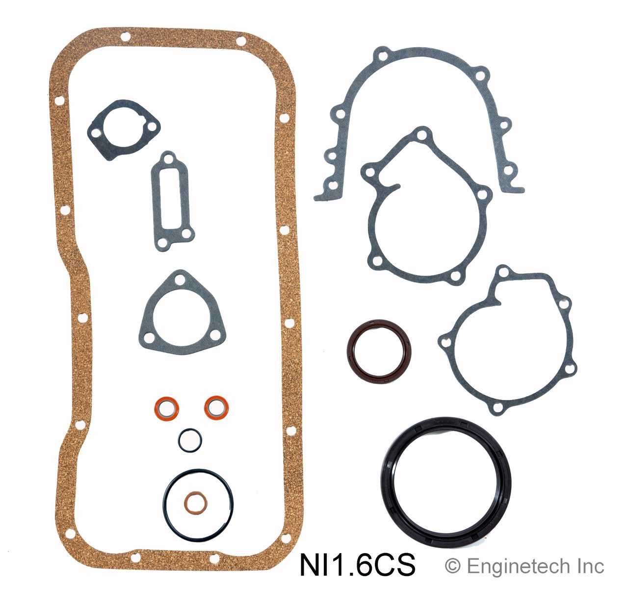 1995 Nissan Sentra 1.6L Engine Lower Gasket Set NI1.6CS -13