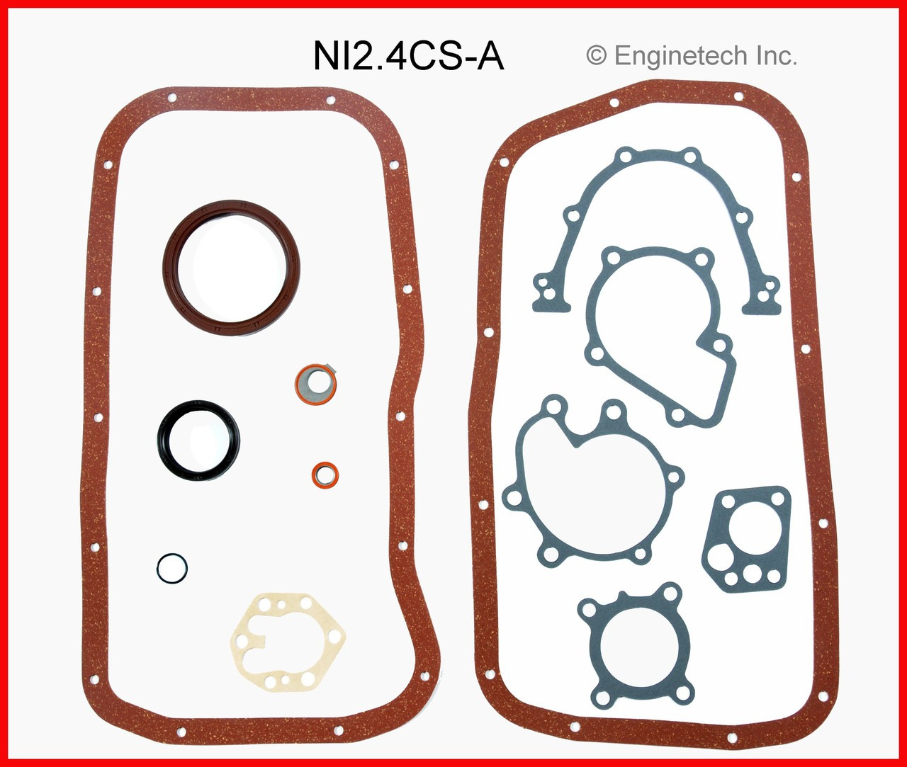 1990 Nissan Stanza 2.4L Engine Lower Gasket Set NI2.4CS-A -5