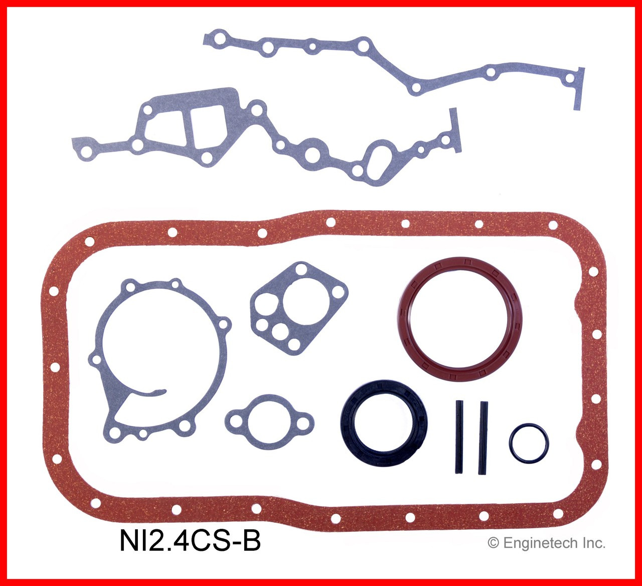 1985 Nissan 720 2.4L Engine Lower Gasket Set NI2.4CS-B -3