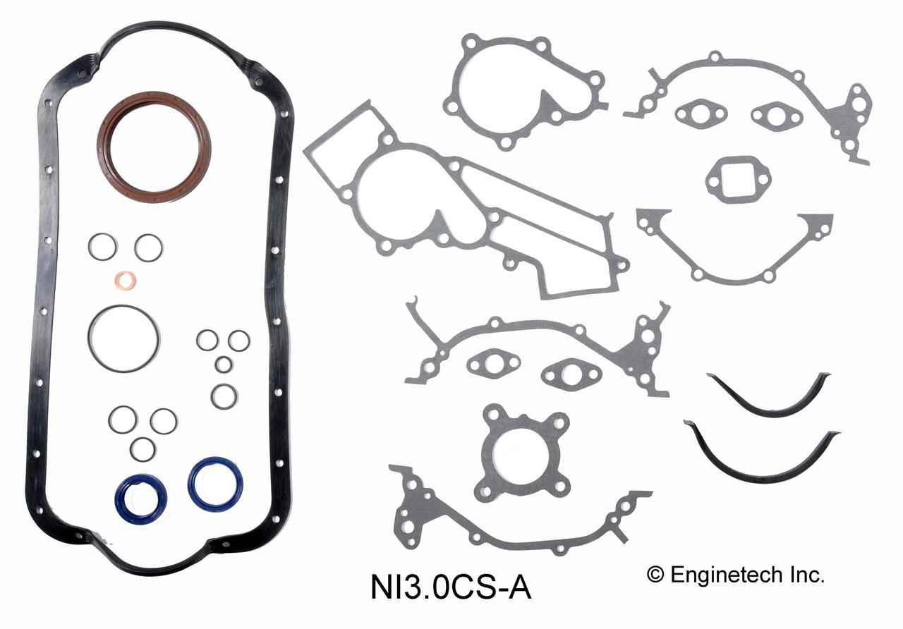 1987 Nissan Pathfinder 3.0L Engine Lower Gasket Set NI3.0CS-A -13