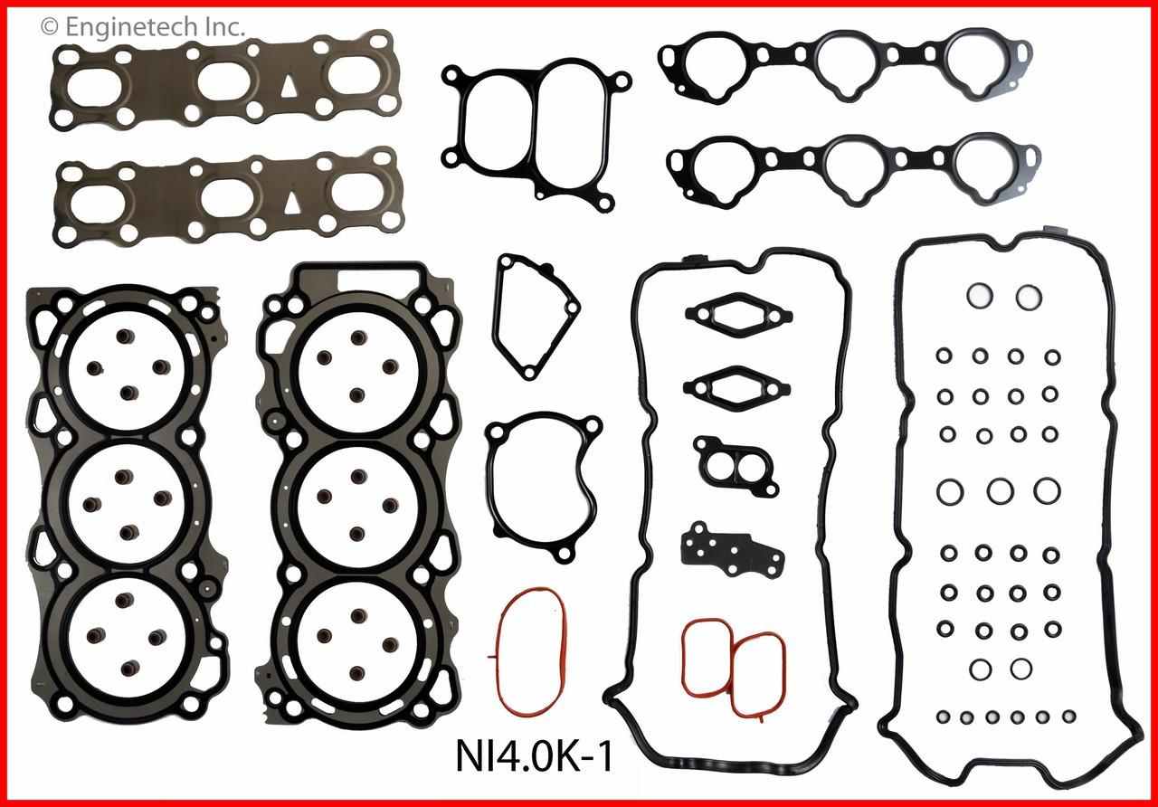 2008 Nissan Pathfinder 4.0L Engine Gasket Set NI4.0K-1 -11