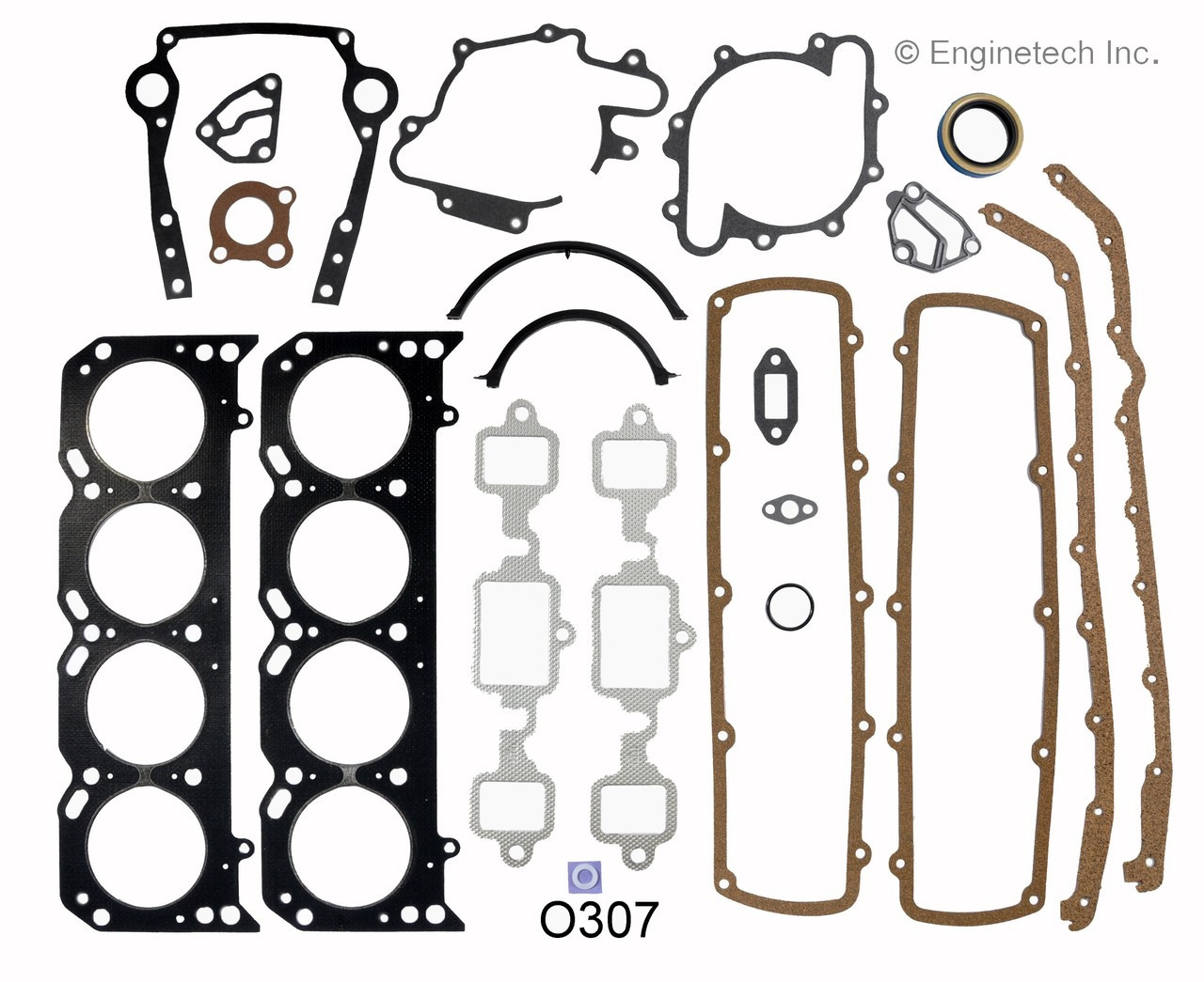 1987 Oldsmobile Custom Cruiser 5.0L Engine Gasket Set O307 -75