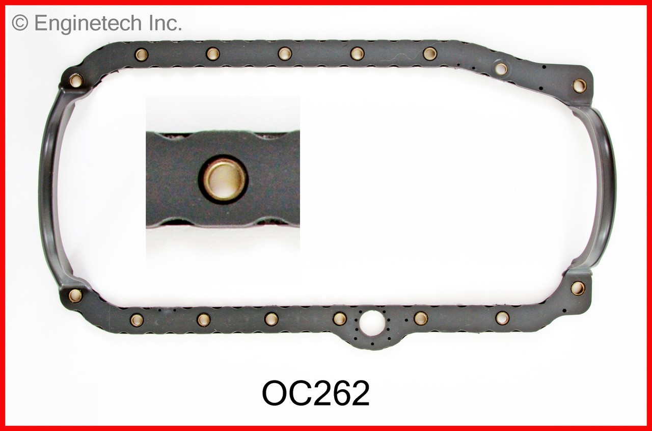 1990 GMC K2500 4.3L Engine Oil Pan Gasket OC262 -112