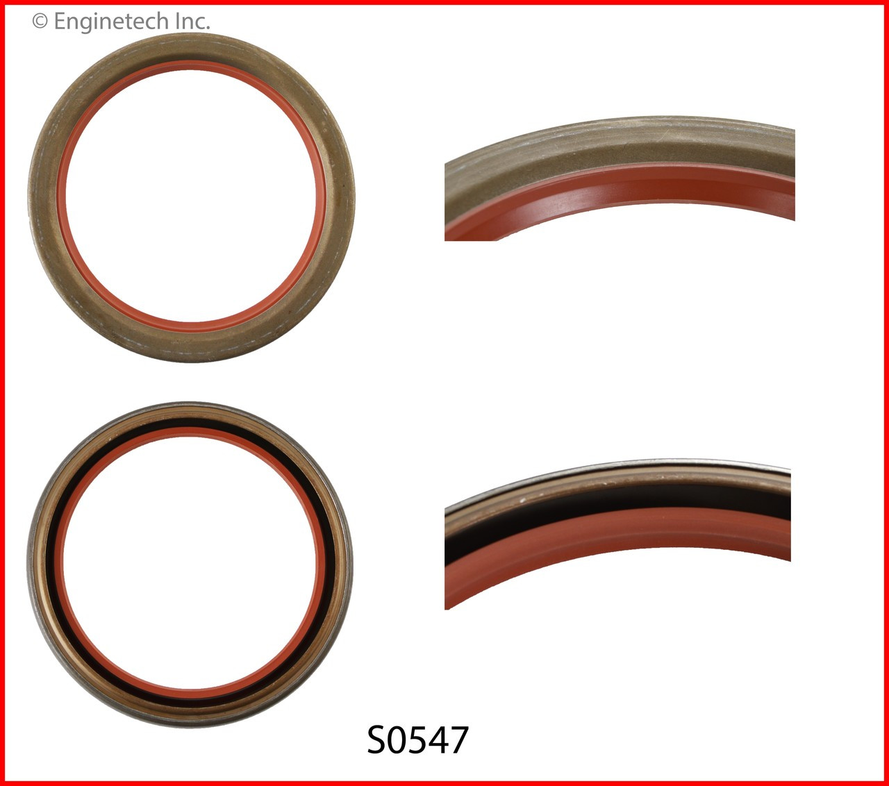 Crankshaft Seal - 1985 Ford E-350 Econoline Club Wagon 6.9L (S0547.B14)