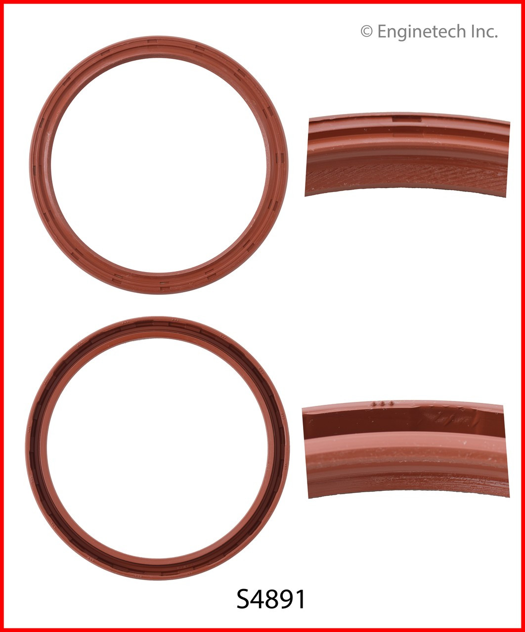 1993 Chevrolet P30 6.2L Engine Crankshaft Seal S4891 -48