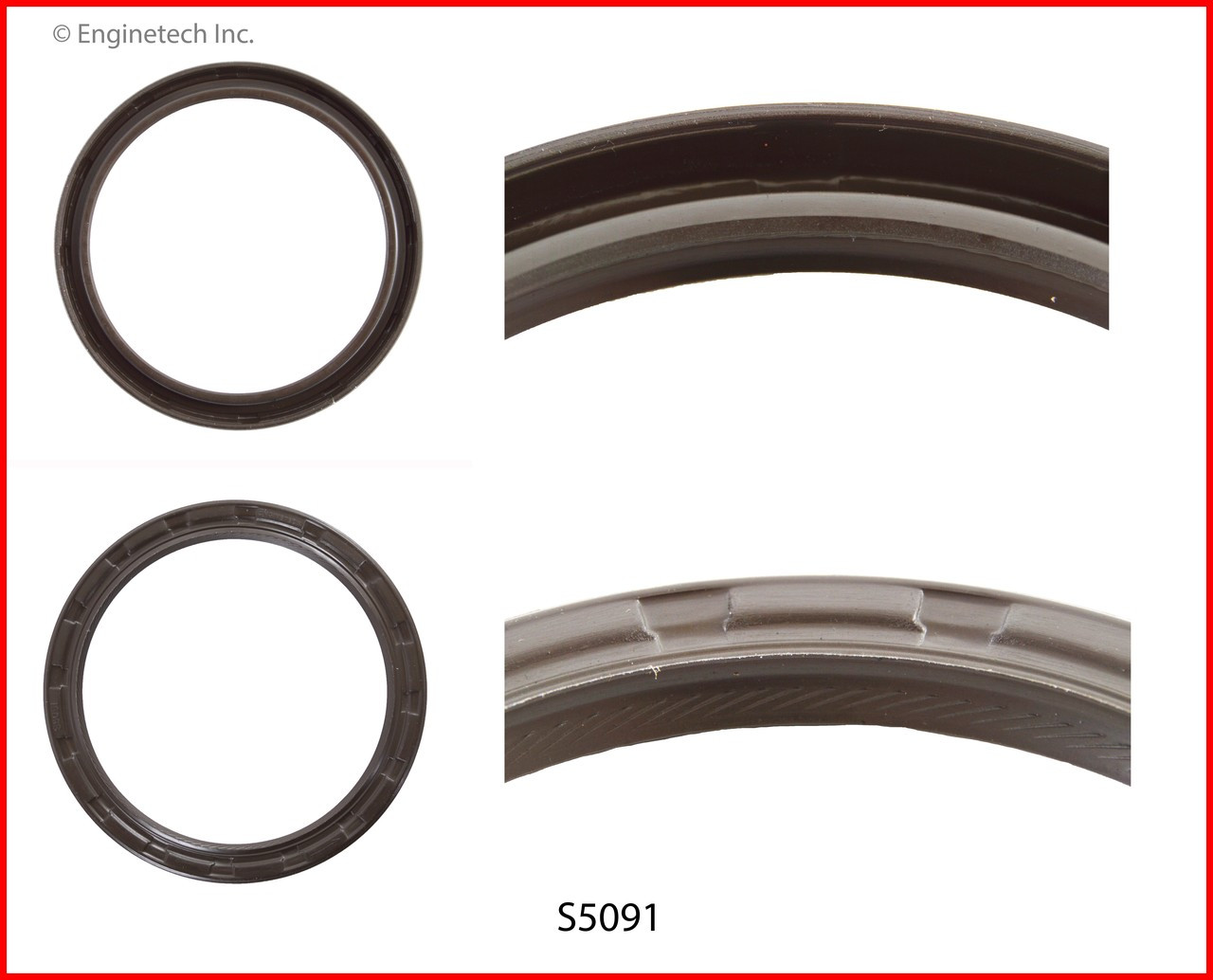 1995 GMC K2500 Suburban 5.7L Engine Crankshaft Seal S5091 -817