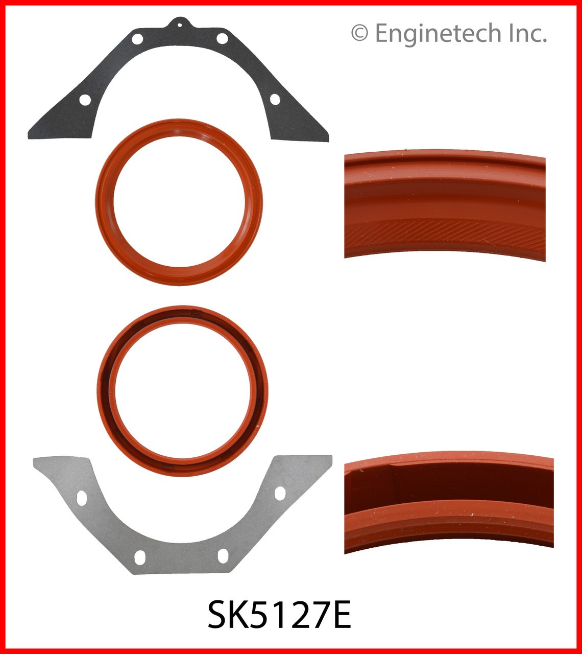 1986 Mercury Lynx 1.9L Engine Crankshaft Seal SK5127E -8