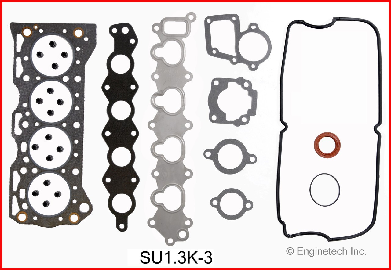 1999 Suzuki Swift 1.3L Engine Gasket Set SU1.3K-3 -4