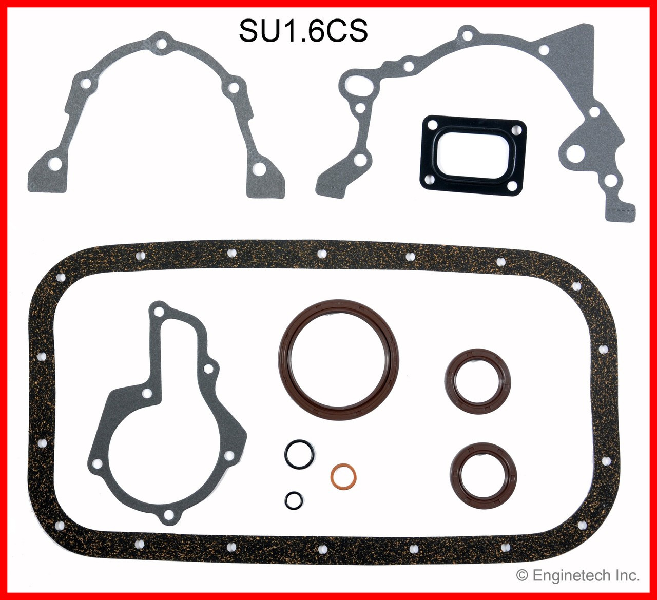 1991 Geo Tracker 1.6L Engine Lower Gasket Set SU1.6CS -5