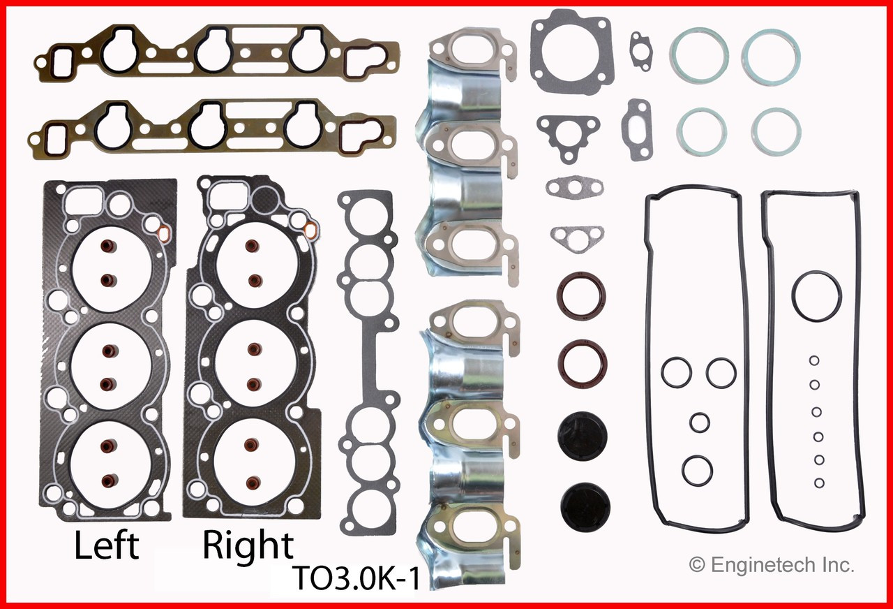 1993 Toyota Pickup 3.0L Engine Gasket Set TO3.0K-1 -12