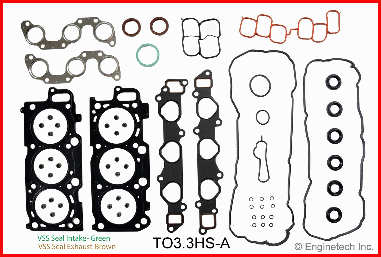 2010 Toyota Highlander 3.3L Engine Cylinder Head Gasket Set TO3.3HS-A -34