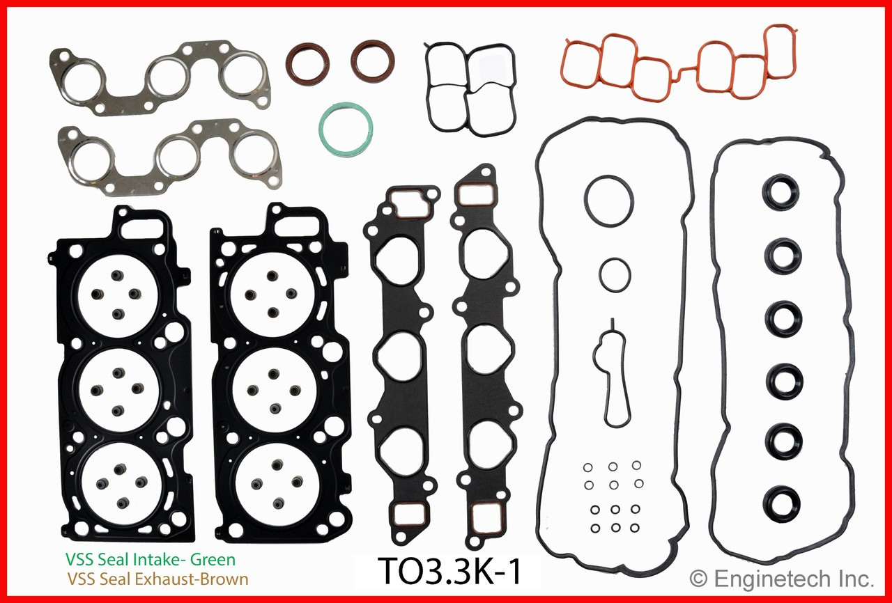 2004 Toyota Highlander 3.3L Engine Gasket Set TO3.3K-1 -4