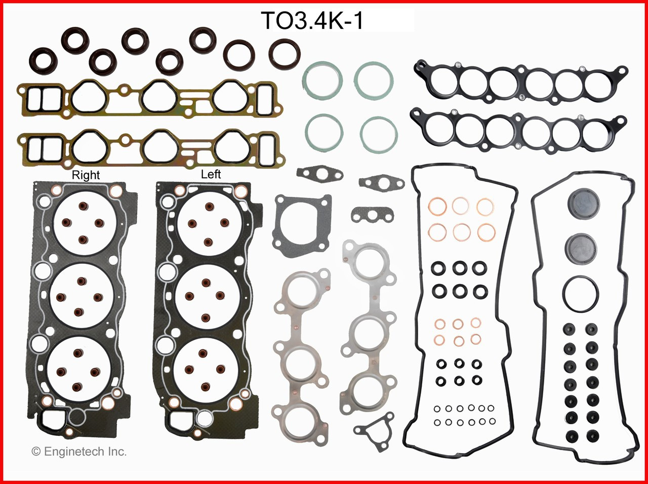 2002 Toyota Tacoma 3.4L Engine Gasket Set TO3.4K-1 -21