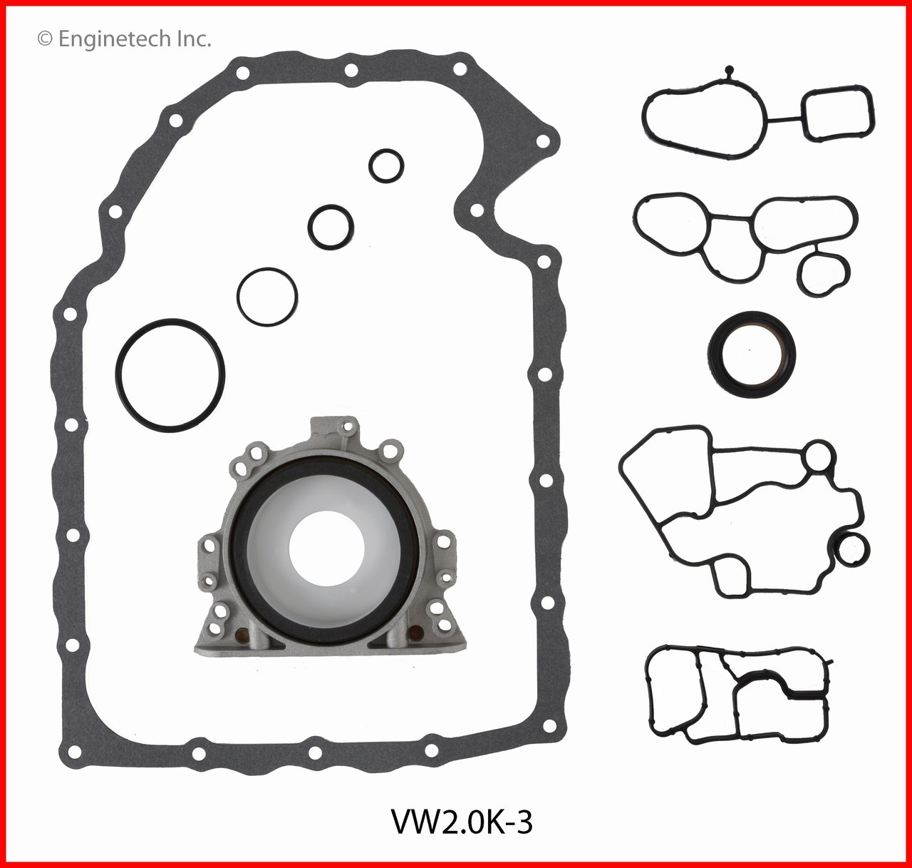 2009 Audi A4 2.0L Engine Gasket Set VW2.0K-3 -31