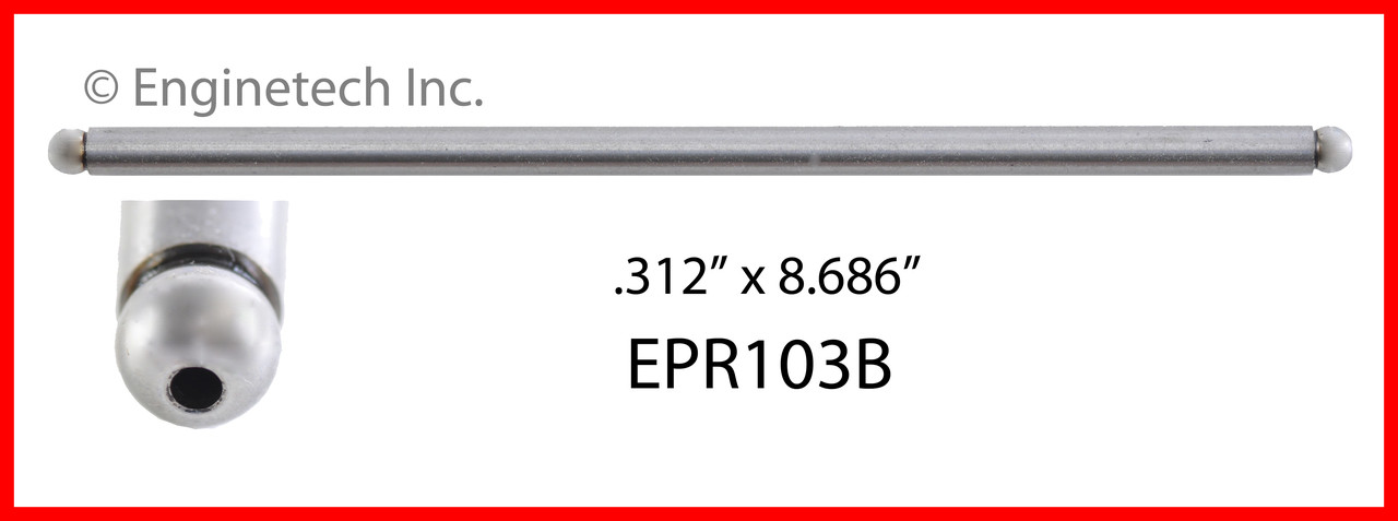 1986 Oldsmobile 98 3.8L Engine Push Rod EPR103B -645