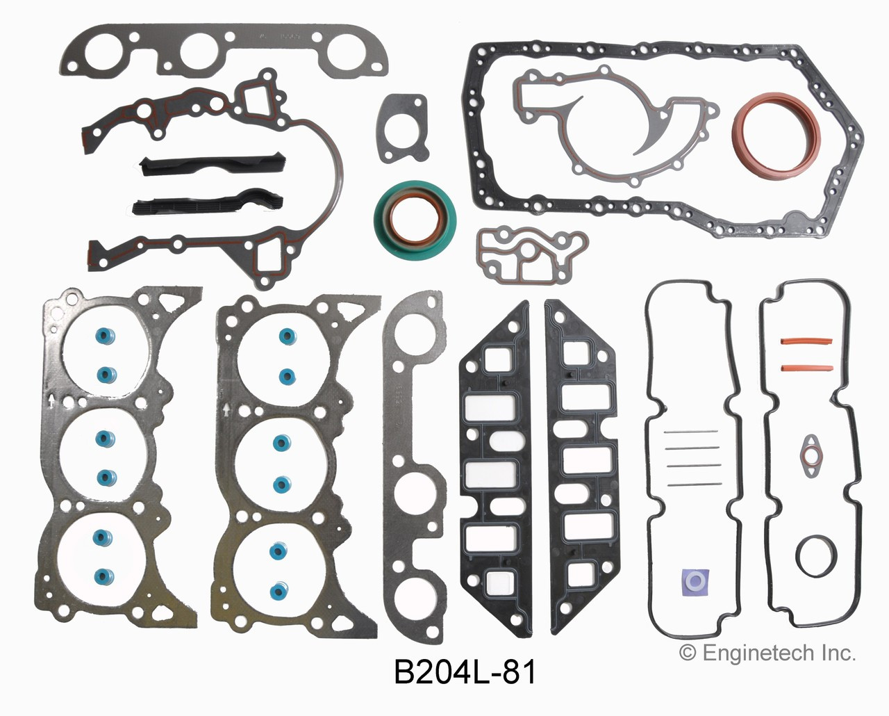 1992 Oldsmobile Cutlass Ciera 3.3L Engine Gasket Set B204L-81 -4