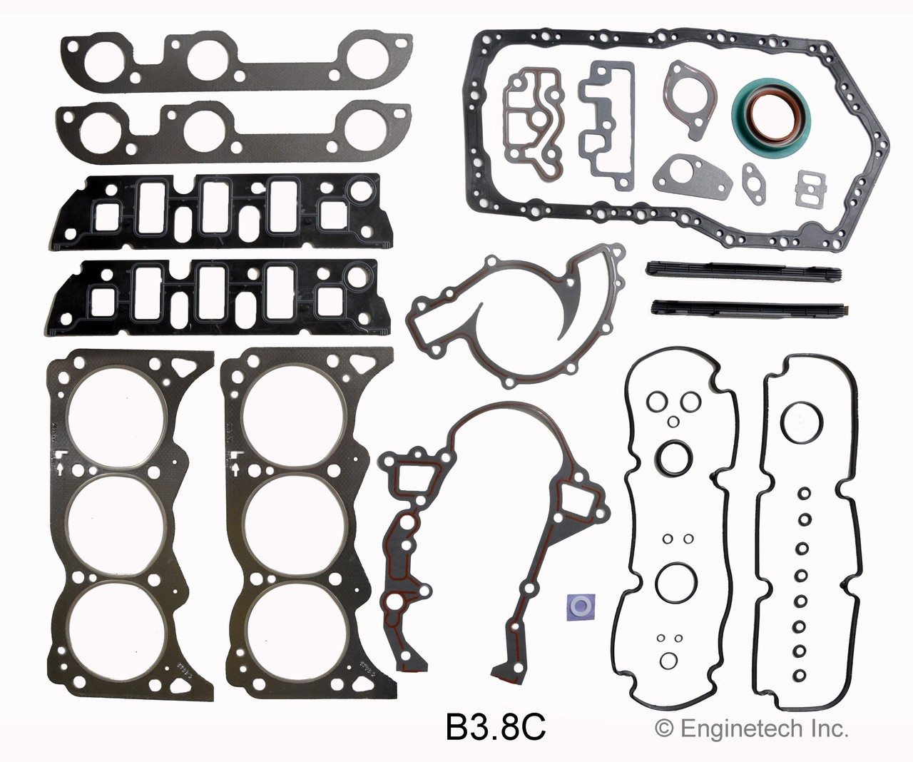 1990 Buick Electra 3.8L Engine Gasket Set B3.8C -1