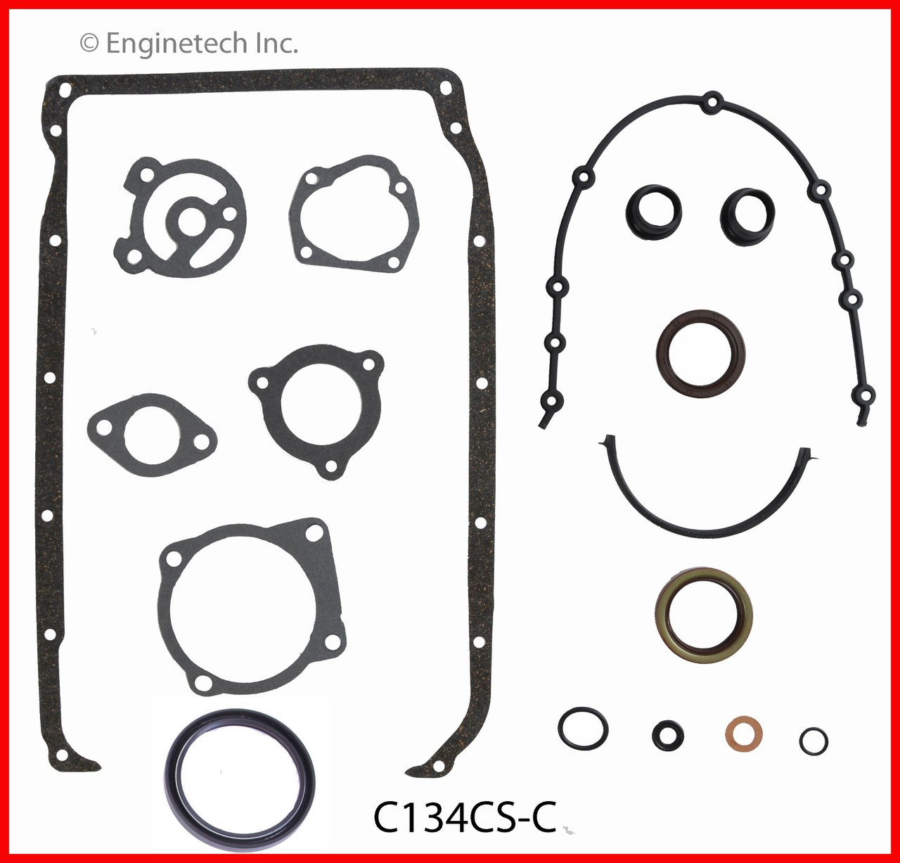 1990 Chevrolet Cavalier 2.2L Engine Lower Gasket Set C134CS-C -2