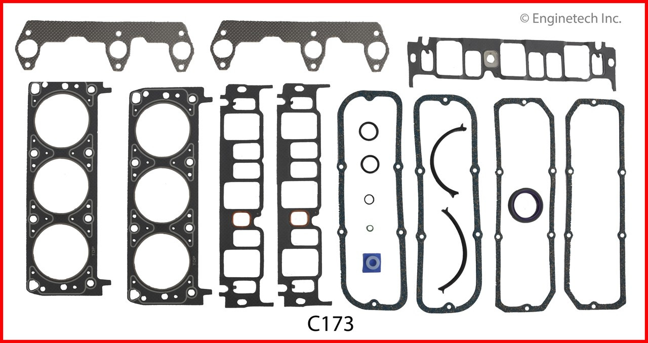 1986 Cadillac Cimarron 2.8L Engine Gasket Set C173 -83