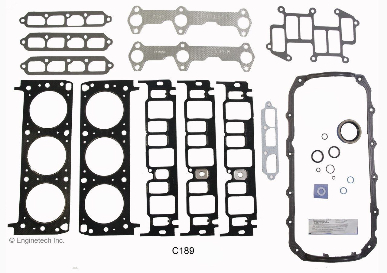 1989 Pontiac 6000 2.8L Engine Gasket Set C189 -43