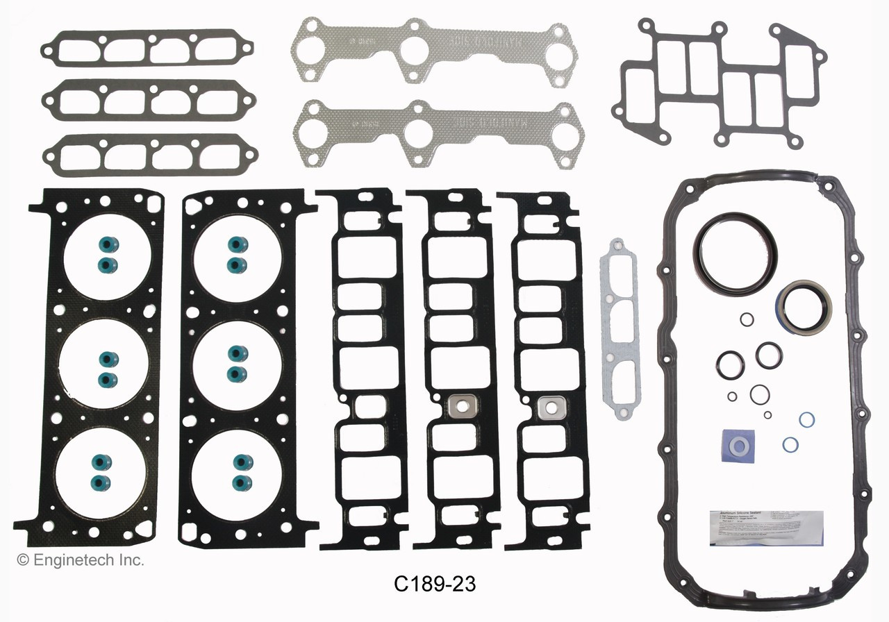 1988 Pontiac Firebird 2.8L Engine Gasket Set C189-23 -12