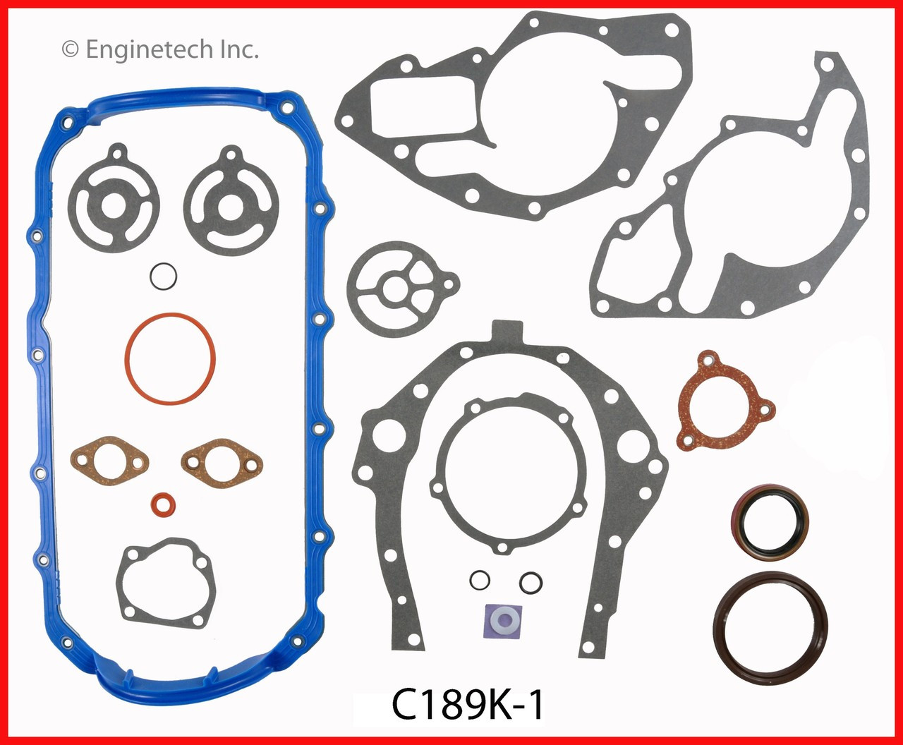 1989 Pontiac 6000 3.1L Engine Gasket Set C189K-1 -4