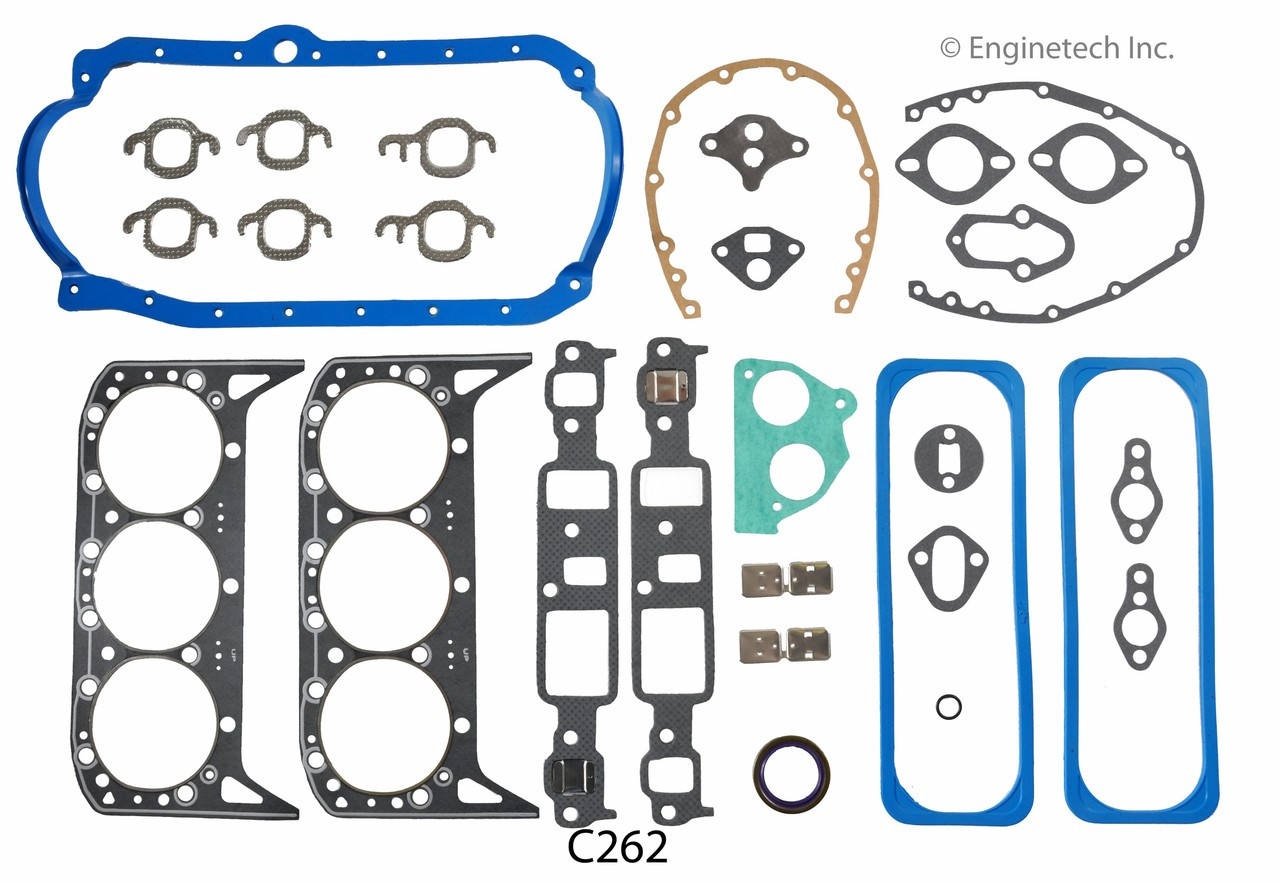 1987 GMC G3500 4.3L Engine Gasket Set C262 -34