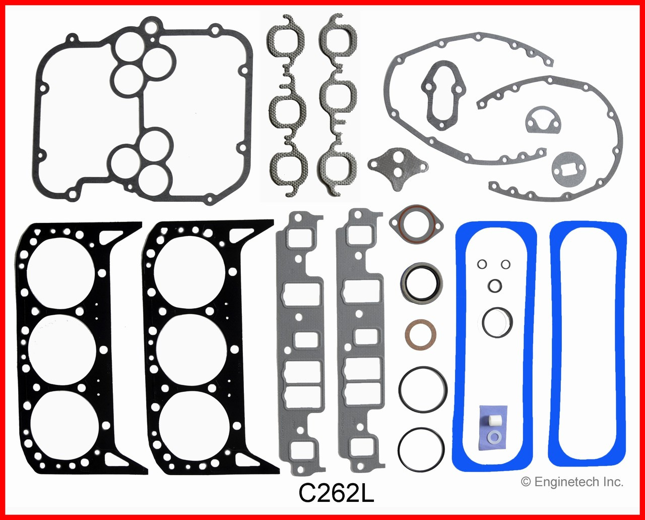 1992 Chevrolet G30 4.3L Engine Gasket Set C262L -7